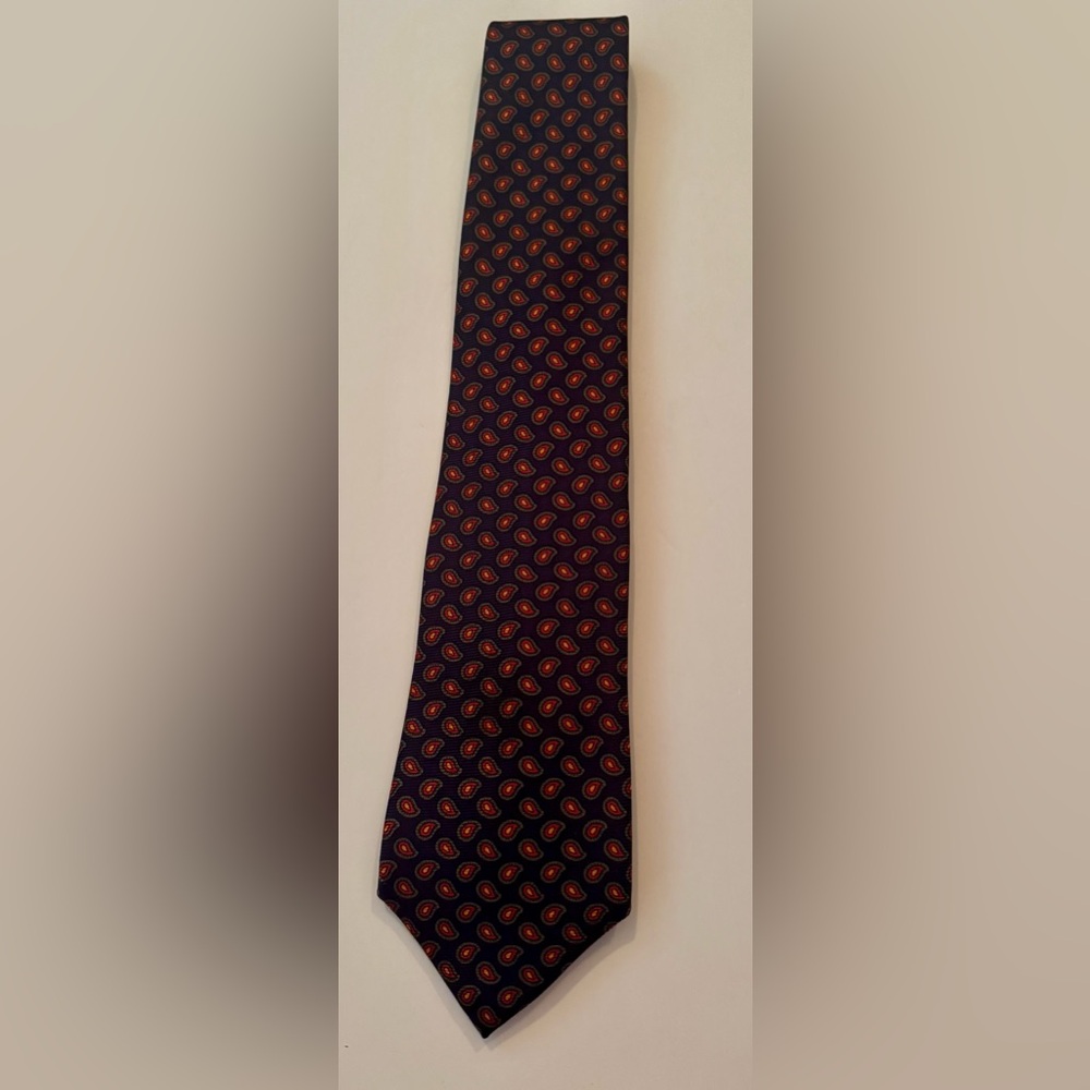 Polo by Ralph Lauren Navy and Red Patterned Tie